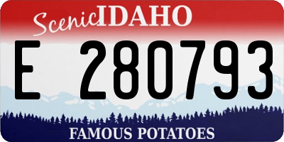 ID license plate E280793