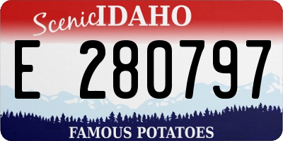 ID license plate E280797