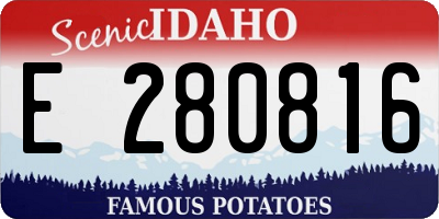 ID license plate E280816