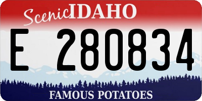 ID license plate E280834