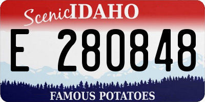 ID license plate E280848