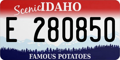 ID license plate E280850