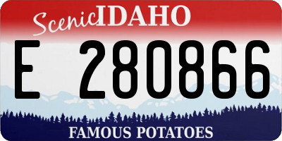 ID license plate E280866