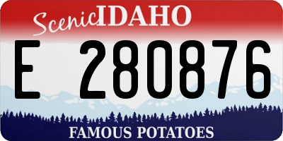 ID license plate E280876