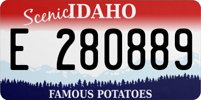 ID license plate E280889
