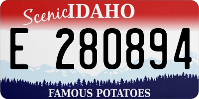 ID license plate E280894