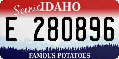ID license plate E280896