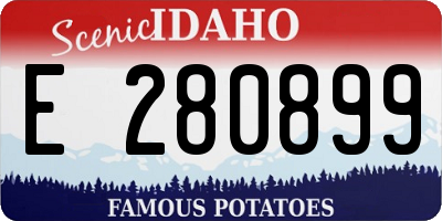 ID license plate E280899
