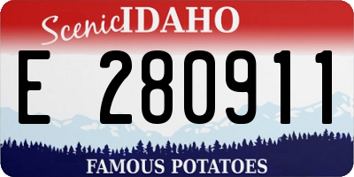 ID license plate E280911