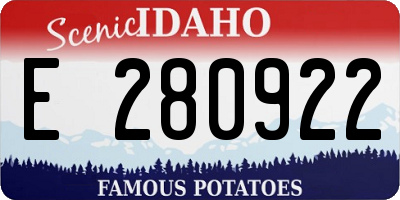 ID license plate E280922