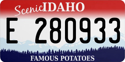 ID license plate E280933