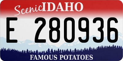 ID license plate E280936