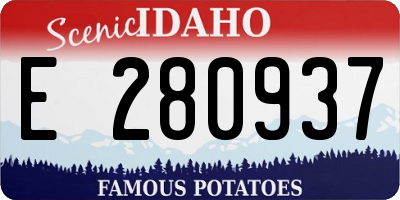 ID license plate E280937