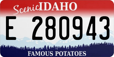 ID license plate E280943