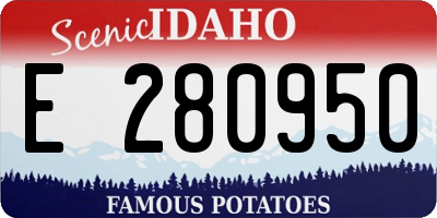 ID license plate E280950