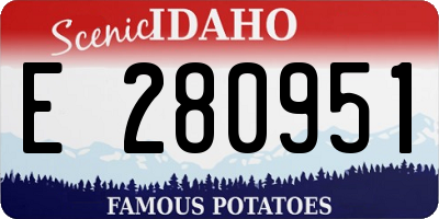 ID license plate E280951