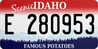 ID license plate E280953