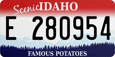 ID license plate E280954