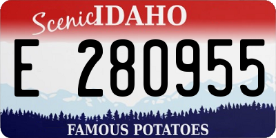 ID license plate E280955