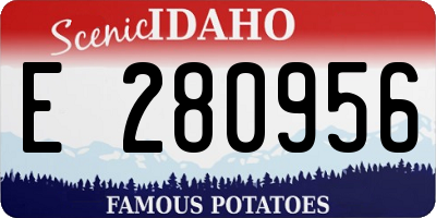ID license plate E280956