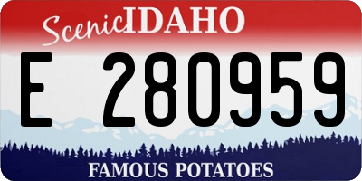 ID license plate E280959