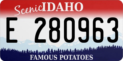 ID license plate E280963