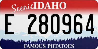 ID license plate E280964