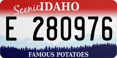 ID license plate E280976