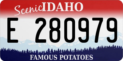 ID license plate E280979