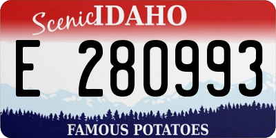 ID license plate E280993