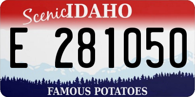 ID license plate E281050