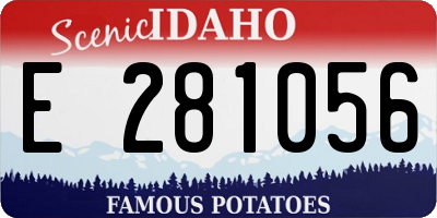 ID license plate E281056