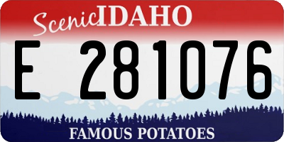 ID license plate E281076