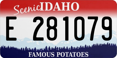 ID license plate E281079