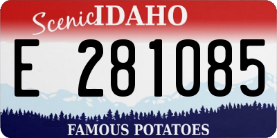 ID license plate E281085