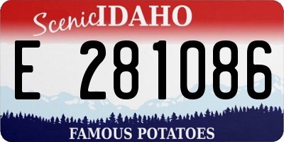 ID license plate E281086