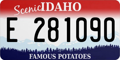 ID license plate E281090
