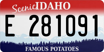 ID license plate E281091