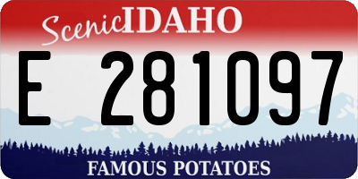 ID license plate E281097