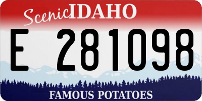 ID license plate E281098