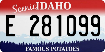 ID license plate E281099