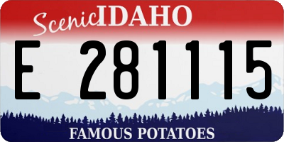 ID license plate E281115