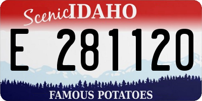 ID license plate E281120