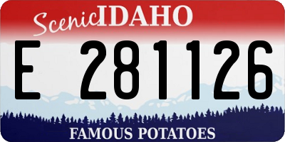ID license plate E281126
