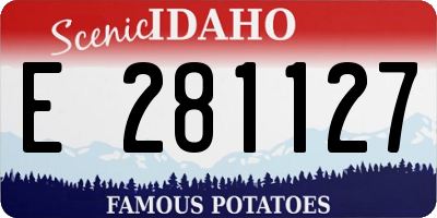 ID license plate E281127