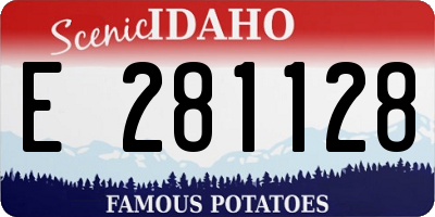 ID license plate E281128