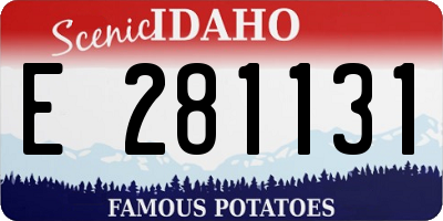 ID license plate E281131