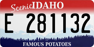 ID license plate E281132