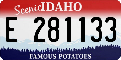 ID license plate E281133