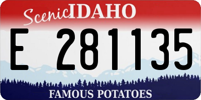 ID license plate E281135
